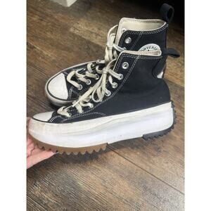 Converse Run Star Hike Platform High Top Black Unisex Casual Shoe 166800C Sz 8